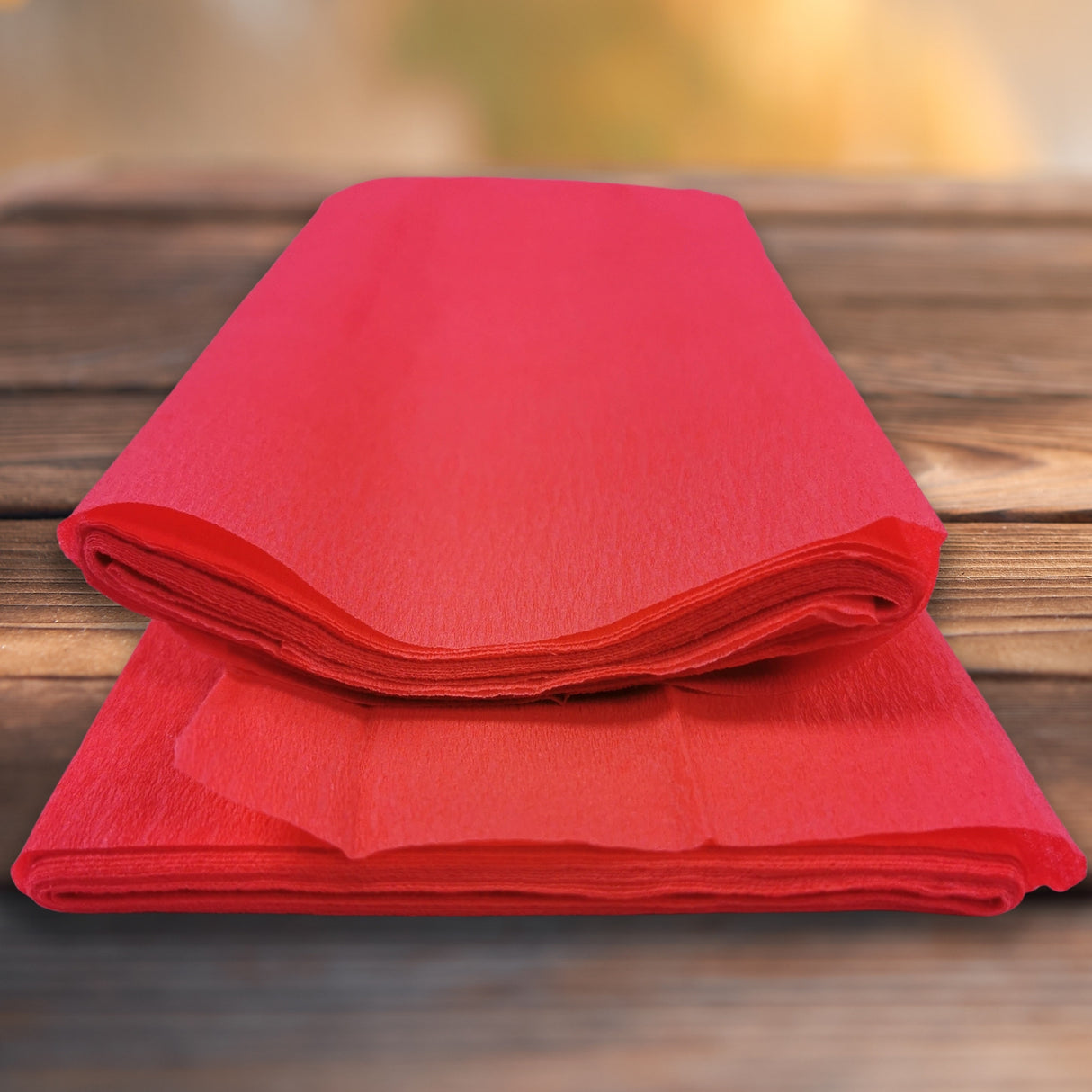 Red Crepe Paper Sheets Large Fold 50cm x 300cm