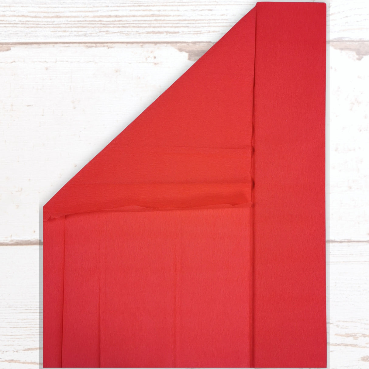 Red Crepe Paper Sheets Large Fold 50cm x 300cm