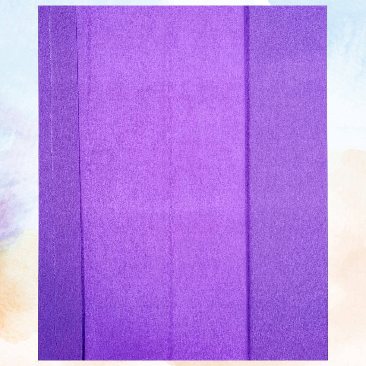 Purple Crepe Paper Sheets Large Fold 50cm x 300cm