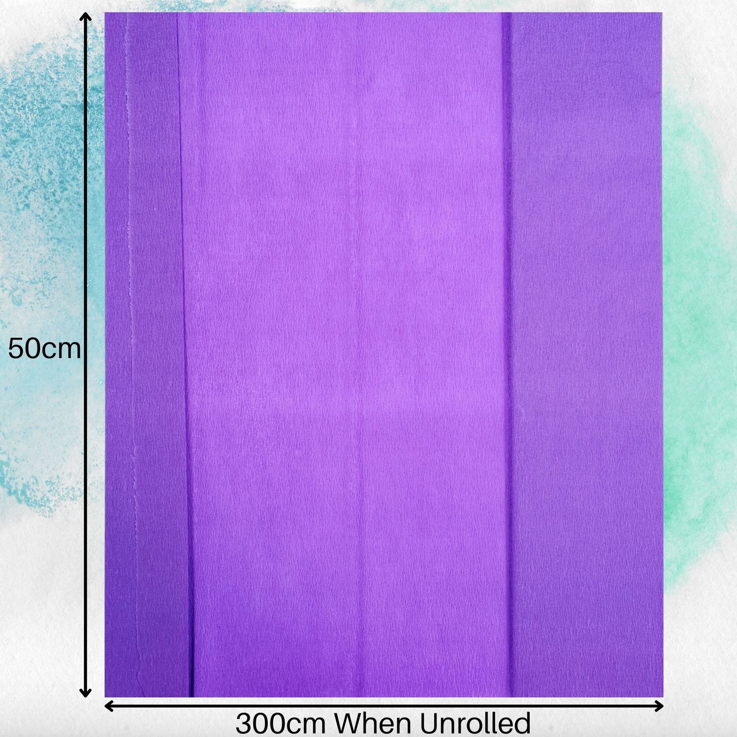 Assorted Colour Pack of Crepe Paper Sheets Large Fold 50cm x 300cm 12 Folds