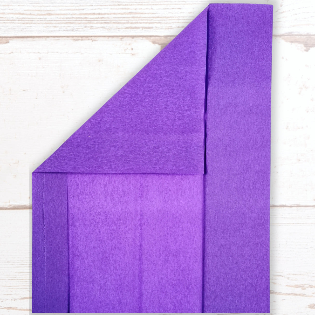 Purple Crepe Paper Sheets Large Fold 50cm x 300cm
