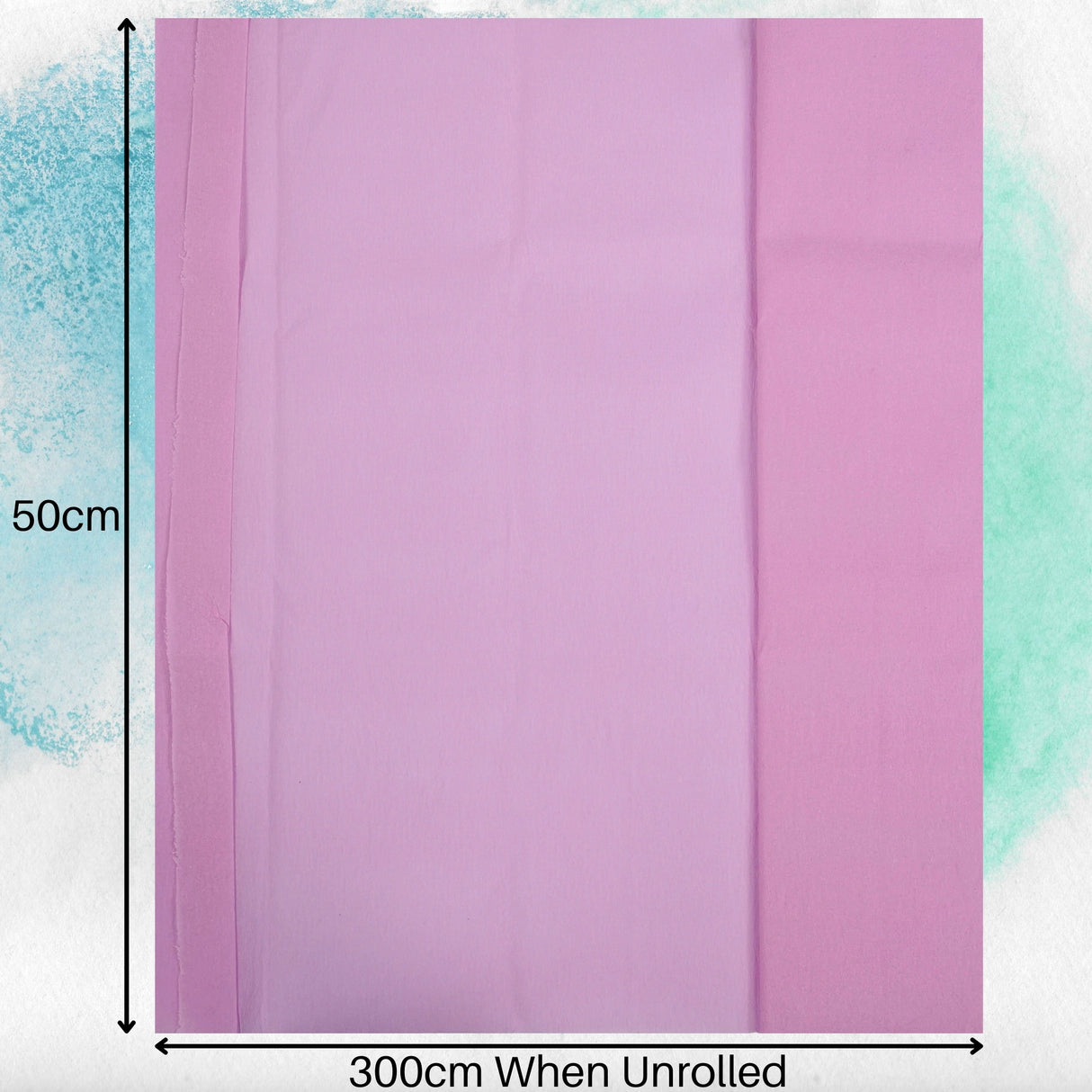 Extra Large Pink Crepe Paper Sheets For Flower Crafting & Gift Wrapping 50cmx300cm