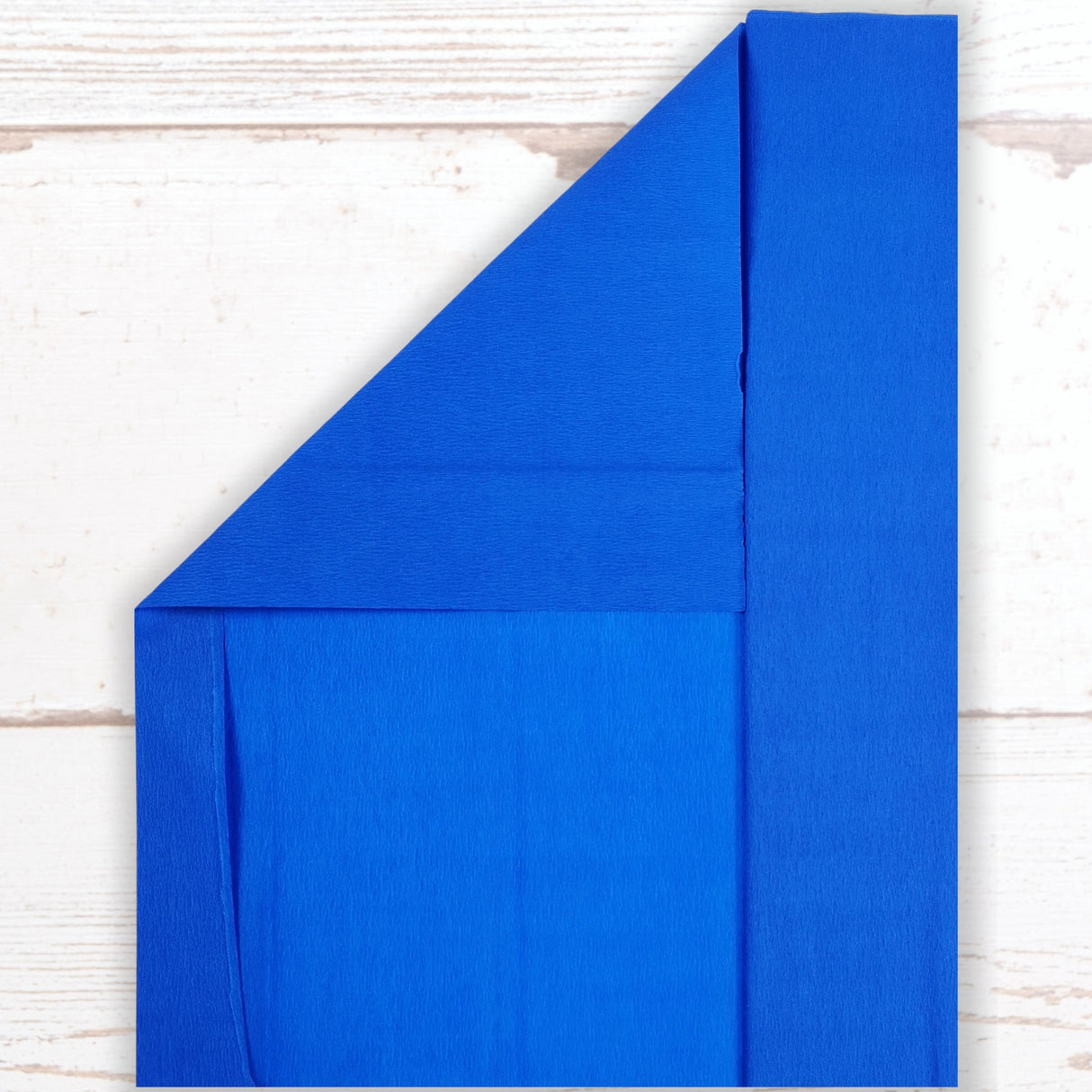 Blue Bright Crepe Paper Sheets Large Fold 50cm x 300cm