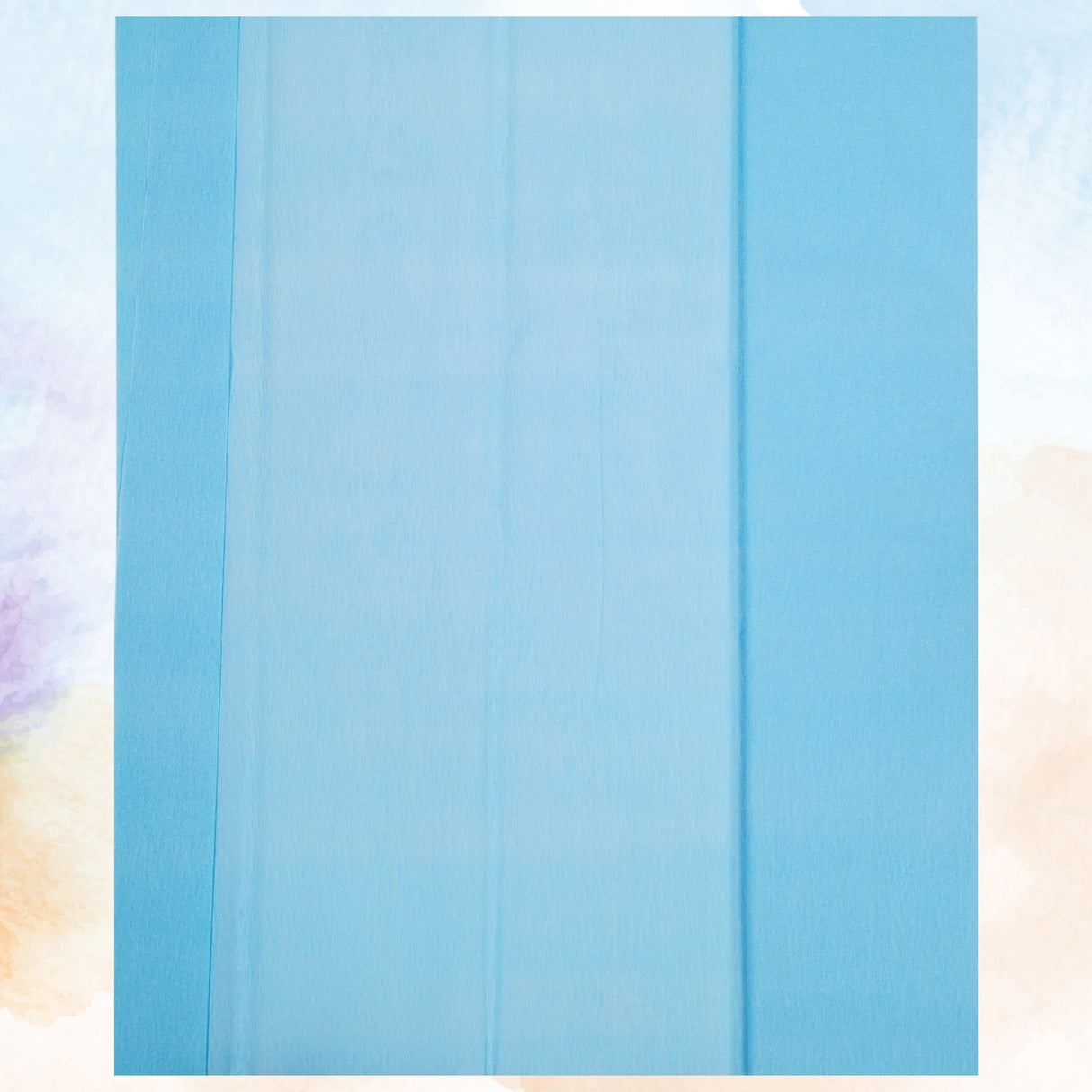 Extra Large Light Blue Crepe Paper Sheets For Flower Crafting & Gift Wrapping 50cmx300cm