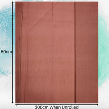 Load image into Gallery viewer, Extra Large Brown Crepe Paper Sheets For Flower Crafting &amp; Gift Wrapping 50cmx300cm
