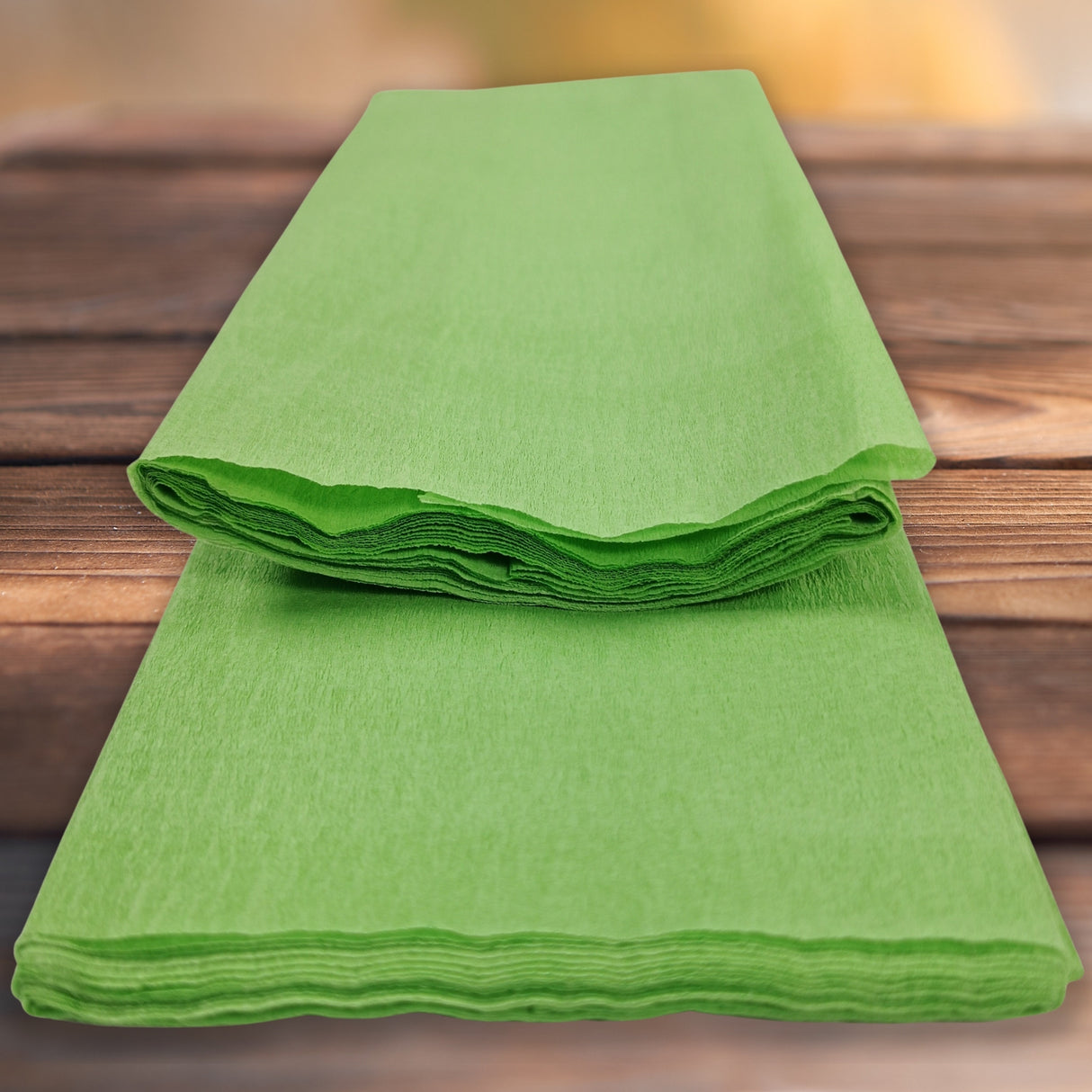 Light Green Crepe Paper Sheets Large Fold 50cm x 300cm