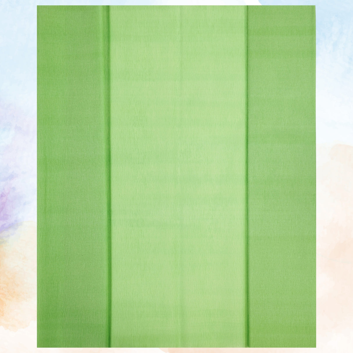 Light Green Crepe Paper Sheets Large Fold 50cm x 300cm