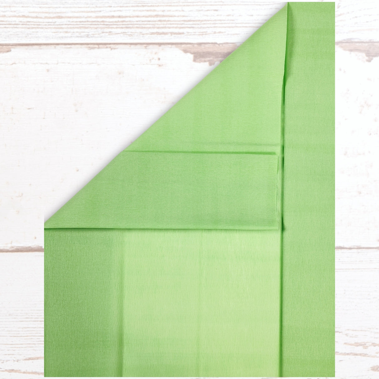 Light Green Crepe Paper Sheets Large Fold 50cm x 300cm
