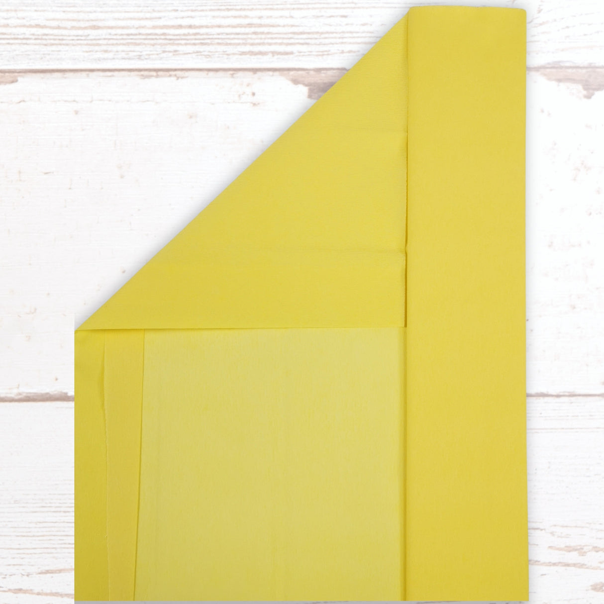 Yellow Crepe Paper Sheets Large Fold 50cm x 300cm