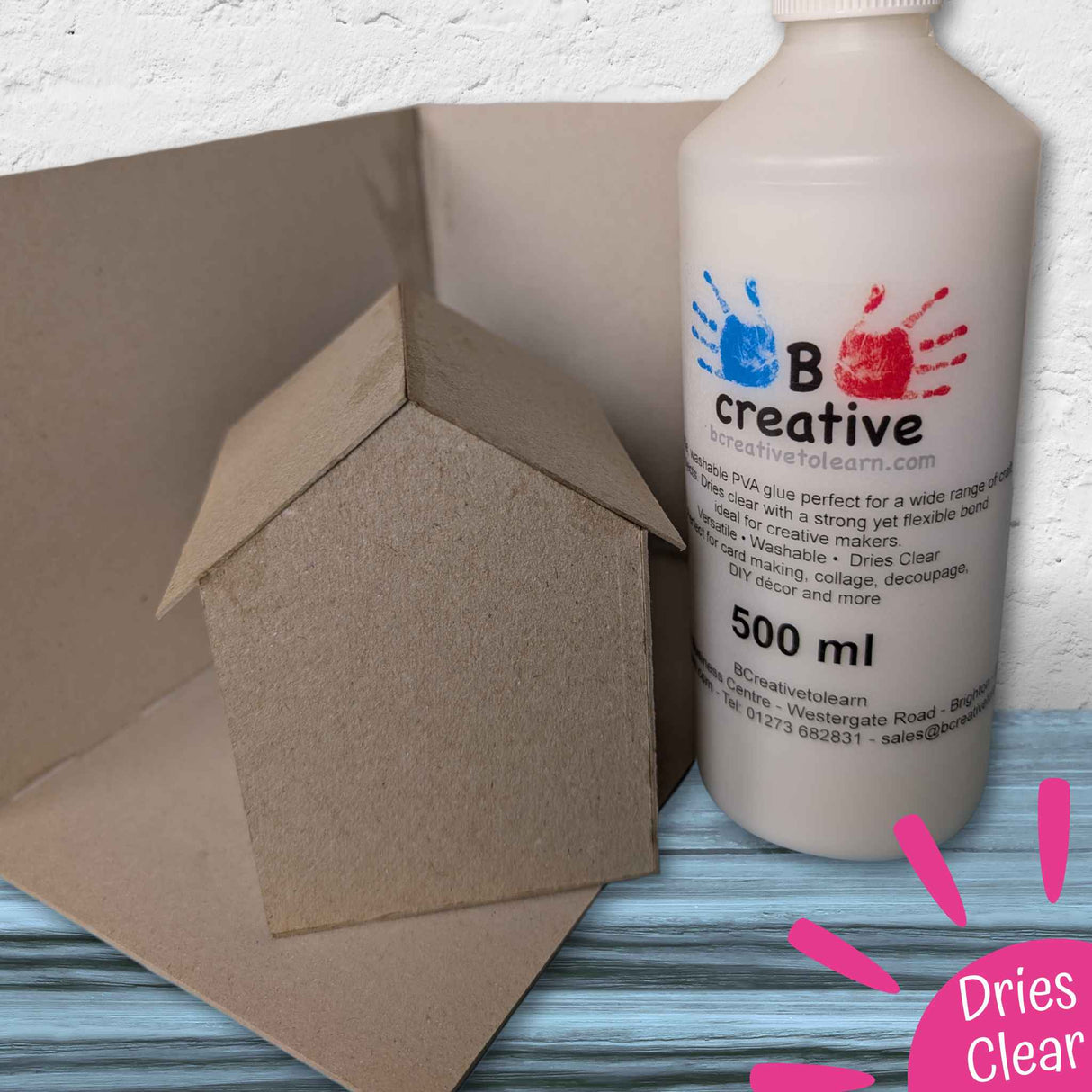 Washable PVA Glue – Strong Craft Glue 150ml, 500ml, 1 Litre & 5 Litre Eco Pouch