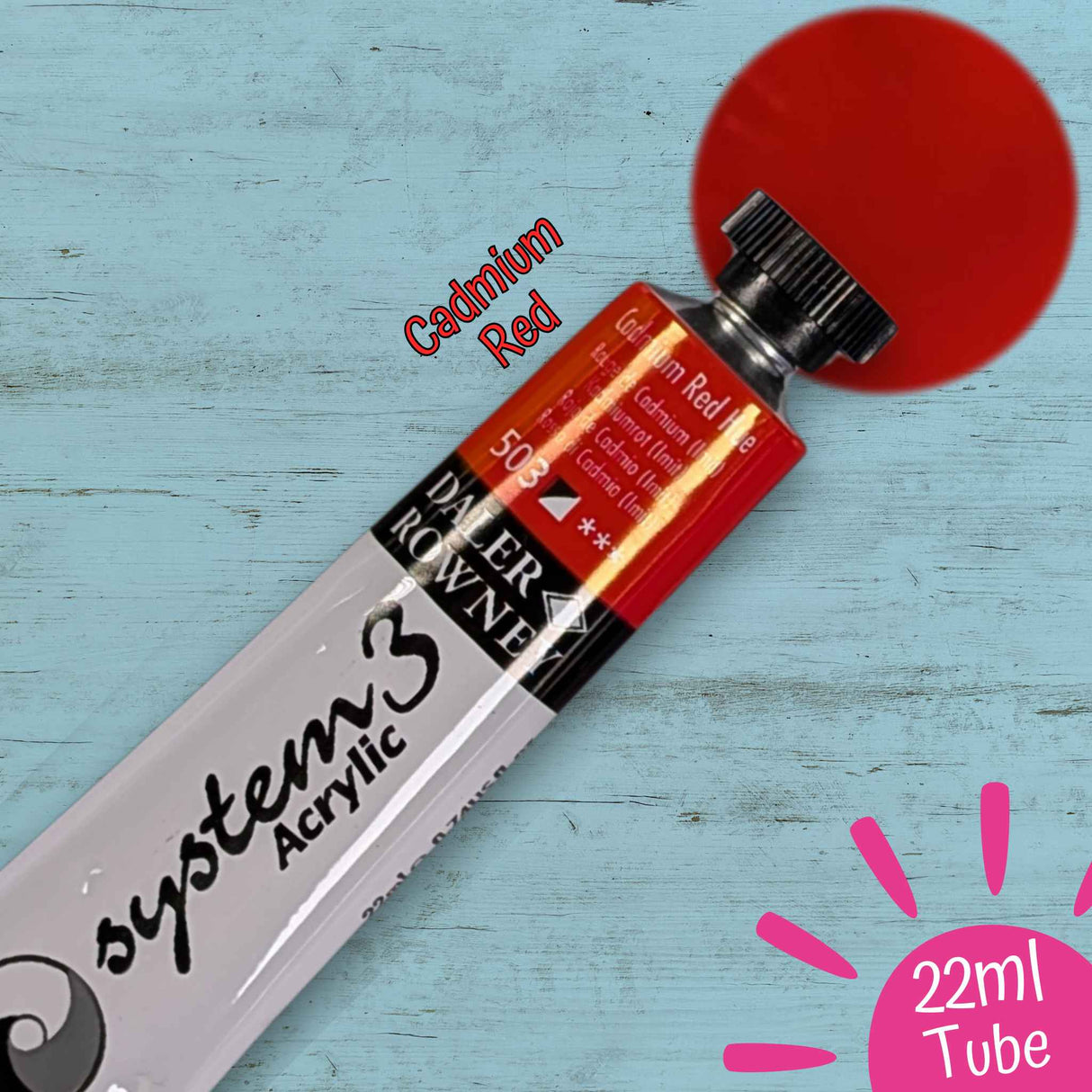 System 3 Acrylic Paint Starter Set of 6 x22ml Tubes