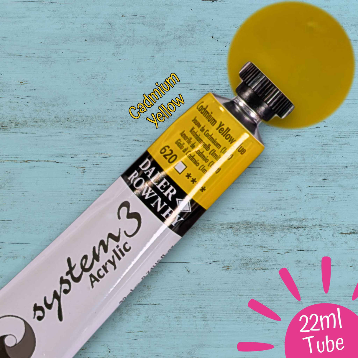 System 3 Acrylic Paint Starter Set of 6 x22ml Tubes