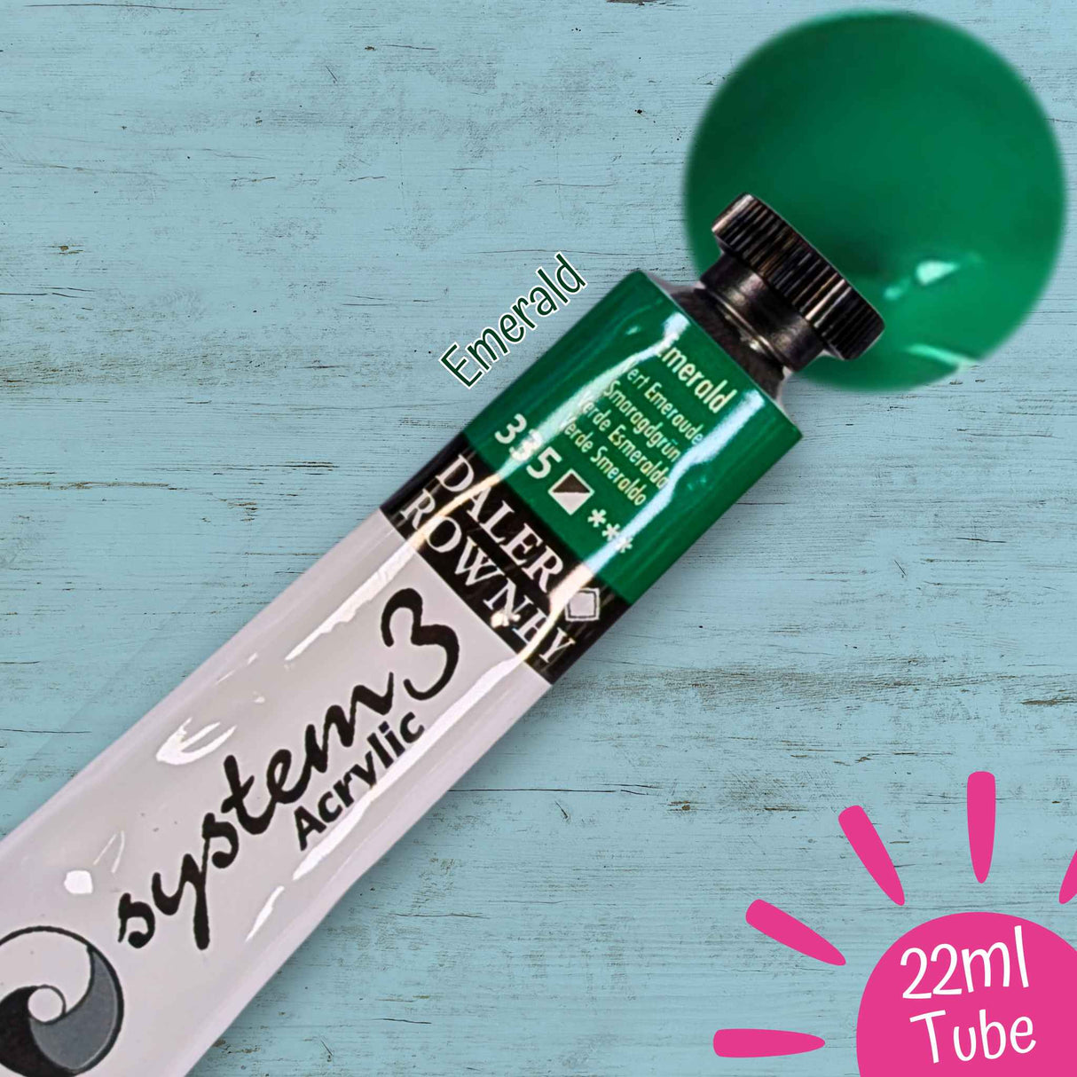 System 3 Acrylic Paint Starter Set of 6 x22ml Tubes