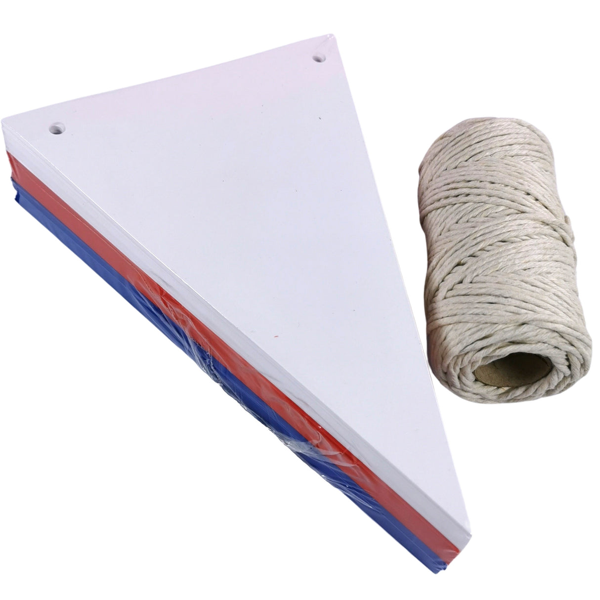 Jubilee Bunting Red, White & Blue Flags With String