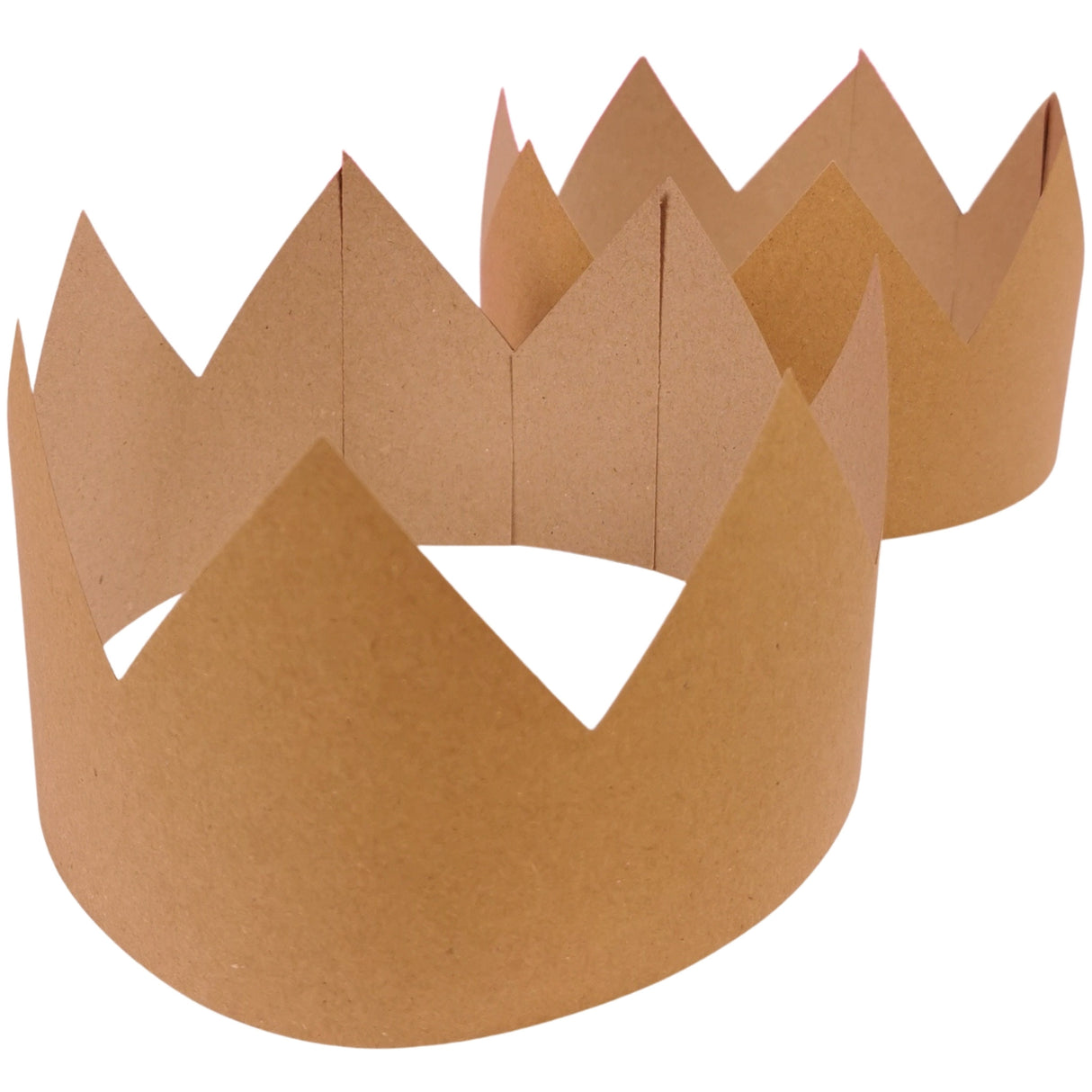 12 Create Your Own Recycled Kraft Crown Party Hats