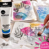 Daler Rowney Acrylic Gloss Medium 250ml – Add Shine, Seal & Enhance Mixed Media Artwork