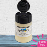 Daler Rowney System 3 Acrylic Printing Medium 250ml pot with open lid showing pouring spout.