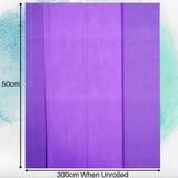 48 Extra Large Assorted Colour Crepe Paper Sheets For Flower Crafting & Gift Wrapping 50cm x 300cm