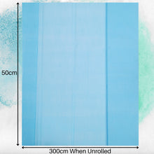 Load image into Gallery viewer, Extra Large Light Blue Crepe Paper Sheets For Flower Crafting &amp; Gift Wrapping 50cmx300cm

