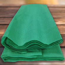 Load image into Gallery viewer, Extra Large Dark Green Crepe Paper Sheets For Flower Crafting &amp; Gift Wrapping 50cmx300cm
