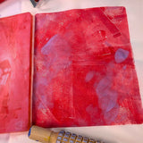 Gel Plate printing using A4 Wet Strength Tissue Paper
