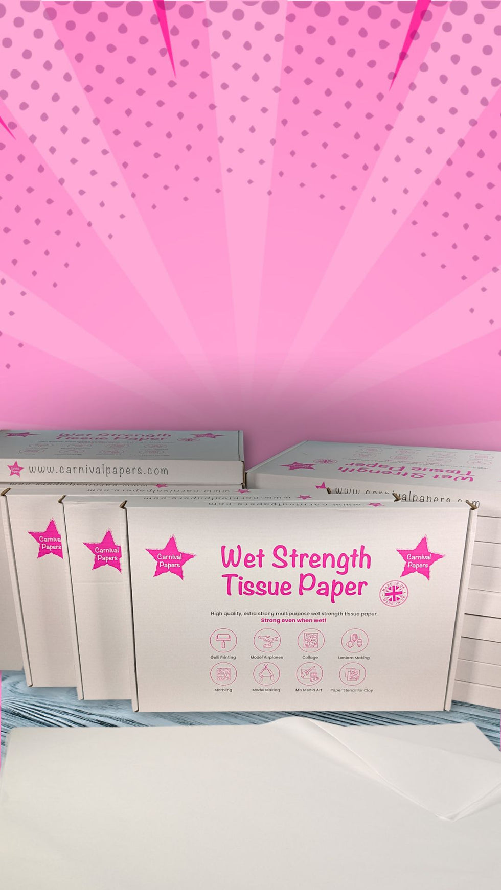 Wet Strength Tissue Paper and Withies for Lanterns and Sculptures CarnivalPapers