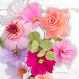 48 Extra Large Assorted Colour Crepe Paper Sheets For Flower Crafting & Gift Wrapping 50cm x 300cm