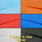 12 Extra Large Assorted Colour Crepe Paper Sheets For Flower Crafting & Gift Wrapping 50cm x 300cm