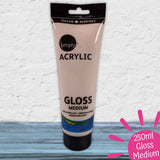 Daler Rowney Acrylic Gloss Medium 250ml – Add Shine, Seal & Enhance Mixed Media Artwork