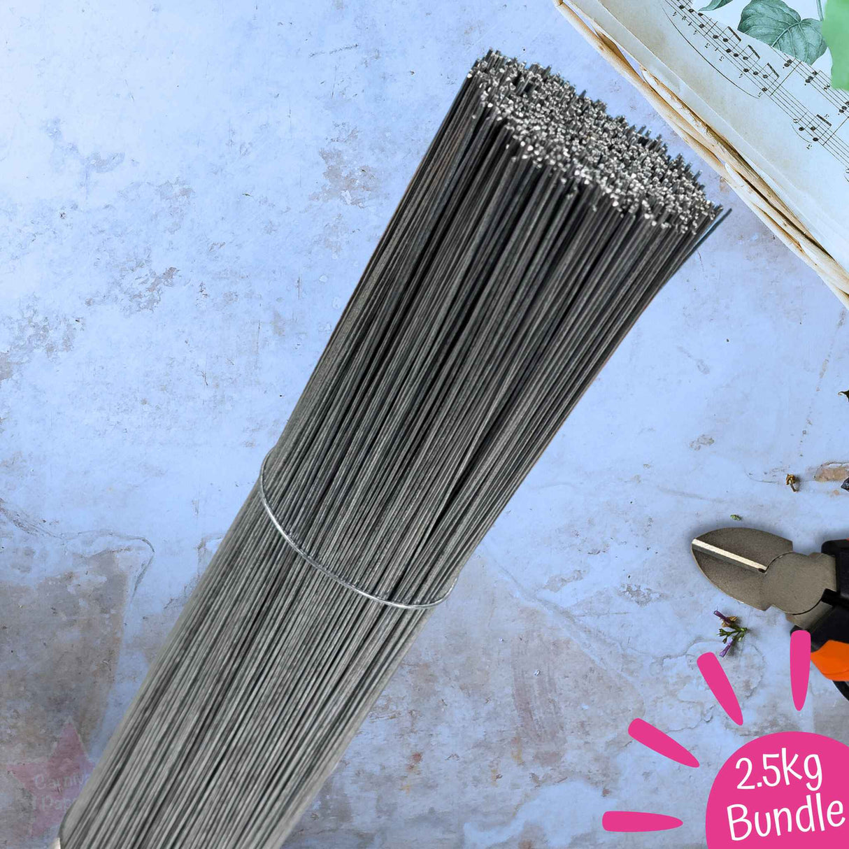 Florist Wire 30cm 2.5kg Bundle