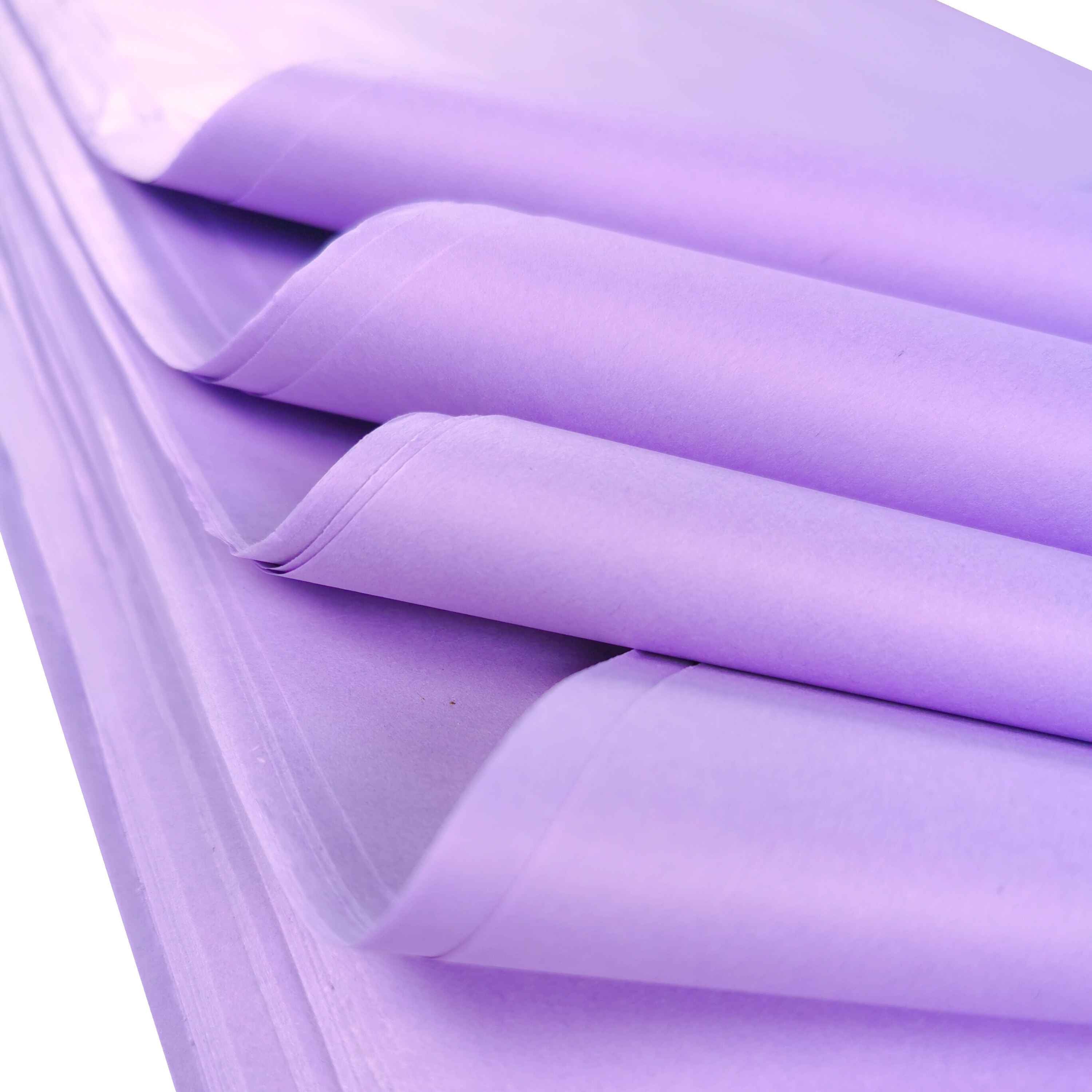 100 Sheets Lilac Acid-Free Tissue Paper – 375mm X 500mm, Bleed-Free, UK Made