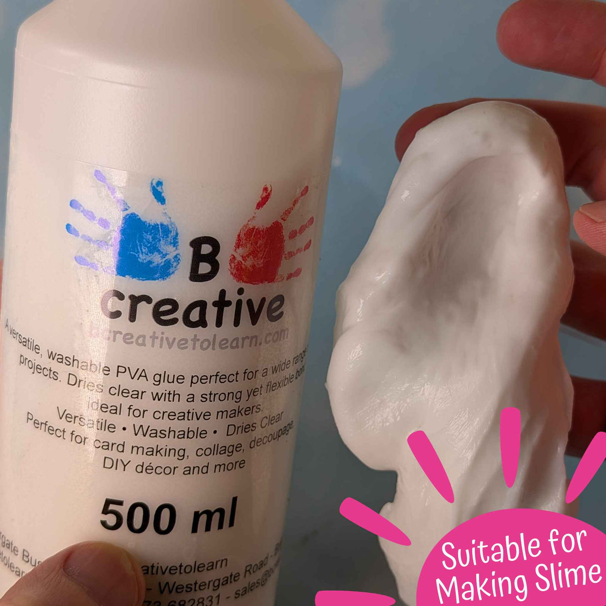 Washable PVA Glue – Strong Craft Glue 150ml, 500ml, 1 Litre & 5 Litre Eco Pouch