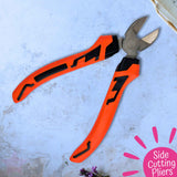 18cm Side Cutters Chrome Vanadium Steel with Soft Grip Handles