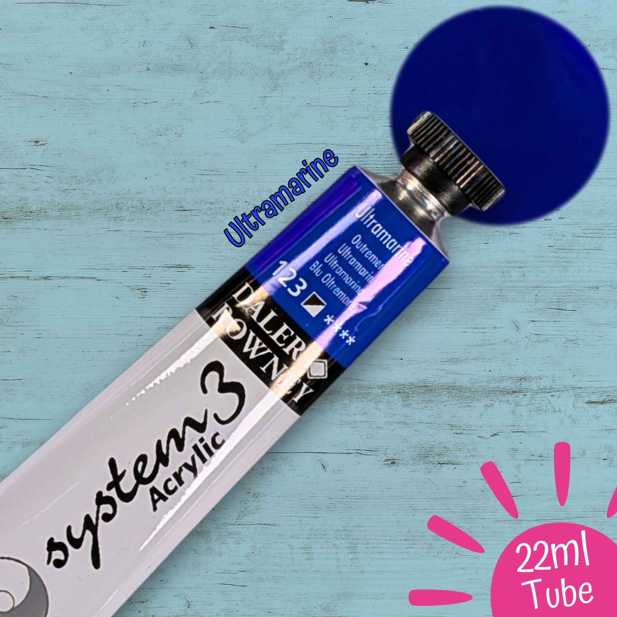 System 3 Acrylic Paint Starter Set of 6 x22ml Tubes