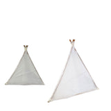Small and standard white willow lanterns shown side by side