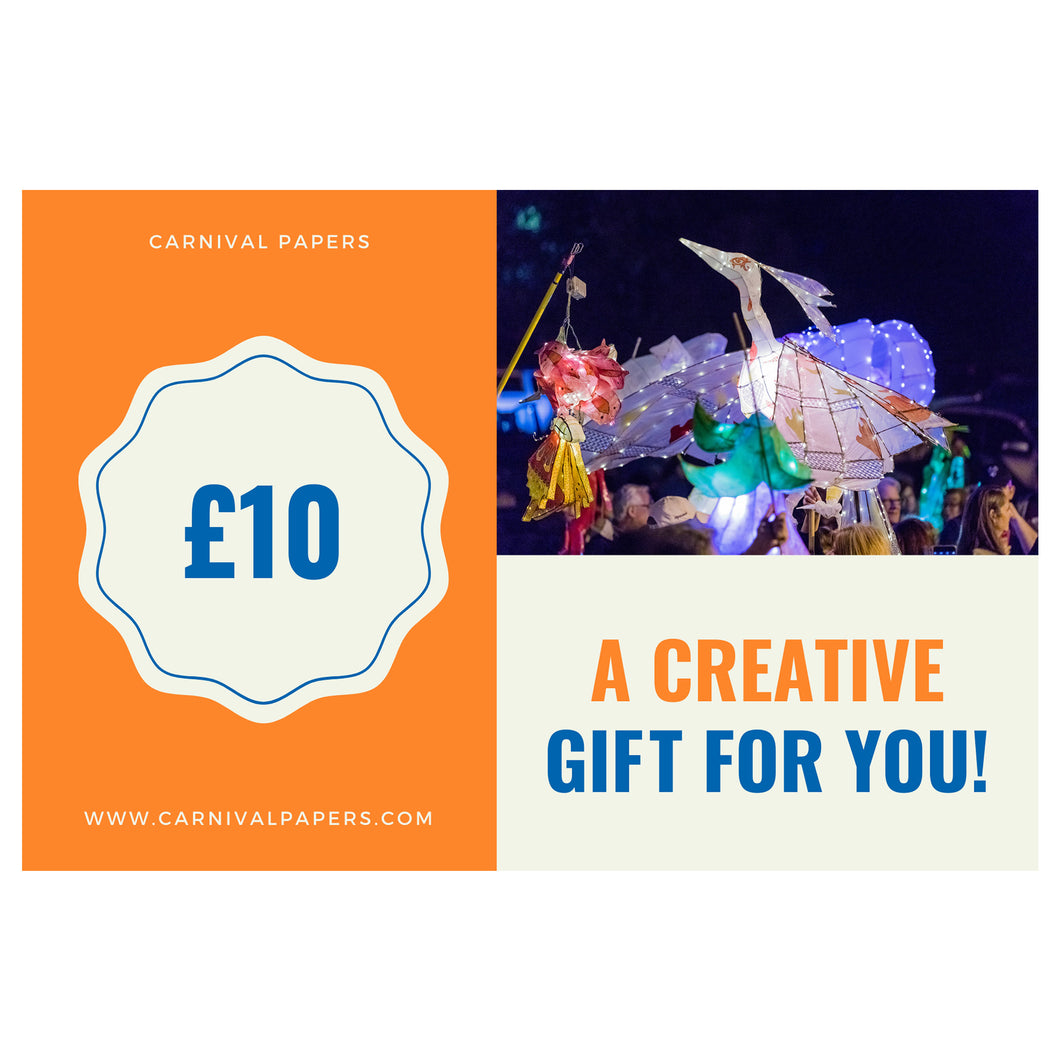 carnival tokens gift card £10