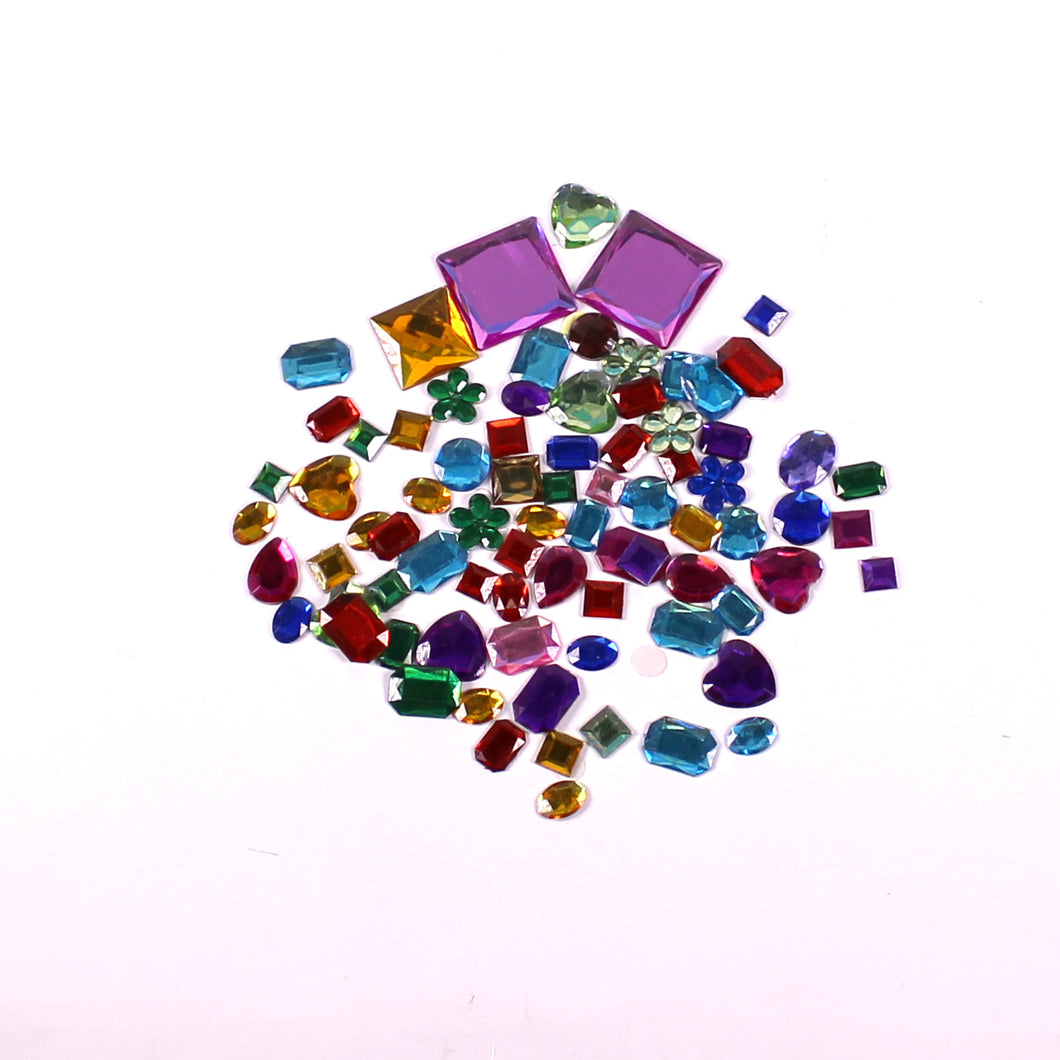 Self Adhesive Assorted Jewels 200g