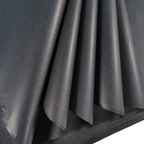 Black Tissue Paper Folds 1