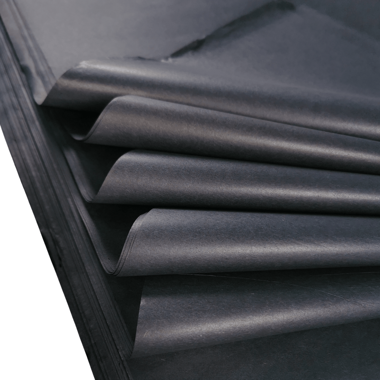 Black Tissue Paper Folds 4