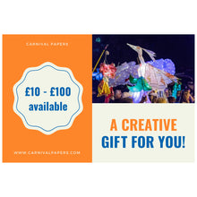 Load image into Gallery viewer, carnival tokens gift card £10 to £100
