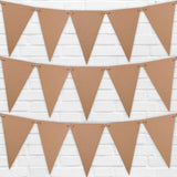 Create Your Own Bunting 25 Recycled Kraft Card Bunting Flags With Jute String