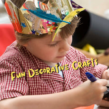 Load image into Gallery viewer, 12 Create Your Own Recycled Kraft Crown Party Hats
