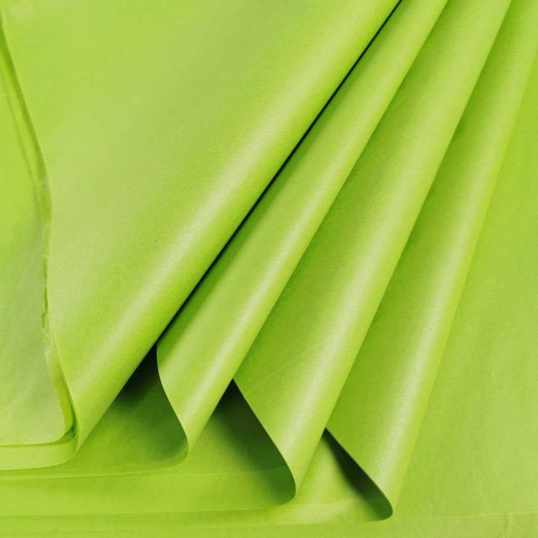 Lime Tissue Paper Folds 45