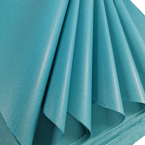 Turquoise Tissue Paper Folds 3