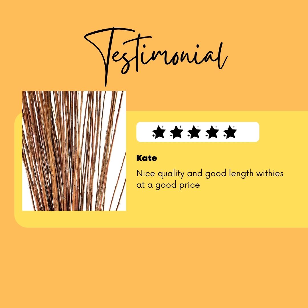 2kg Buff Willow Sticks (Withies)